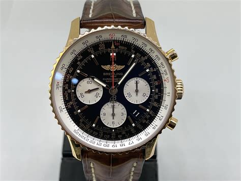 rose gold breitling navitimer|navitimer 01 43mm ammo strap.